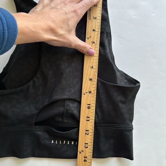 All Fenix Women Black Liquid Leopard Racerback Sporty Sports Bra Top‎ Size Small - Picture 12 of 13